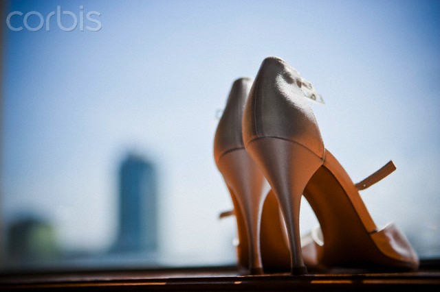 Close-up of Wedding Shoes